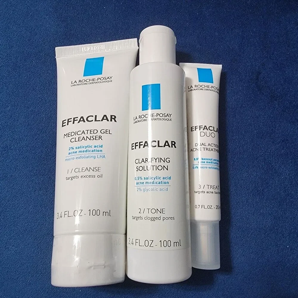 La Roche Posay Effaclar  Acne Blemish Treatment 3 Piece Bundle